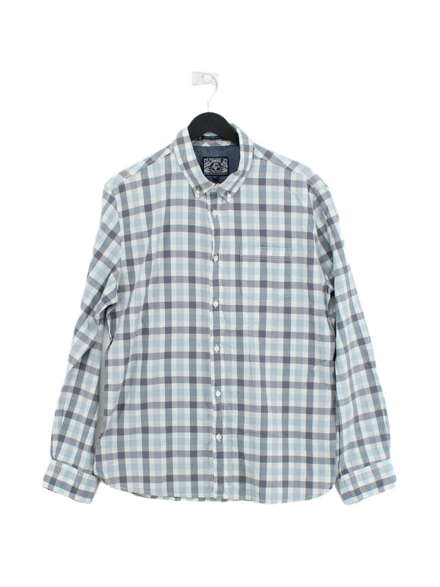South Coast Men's Shirt L Grey 100% Cotton