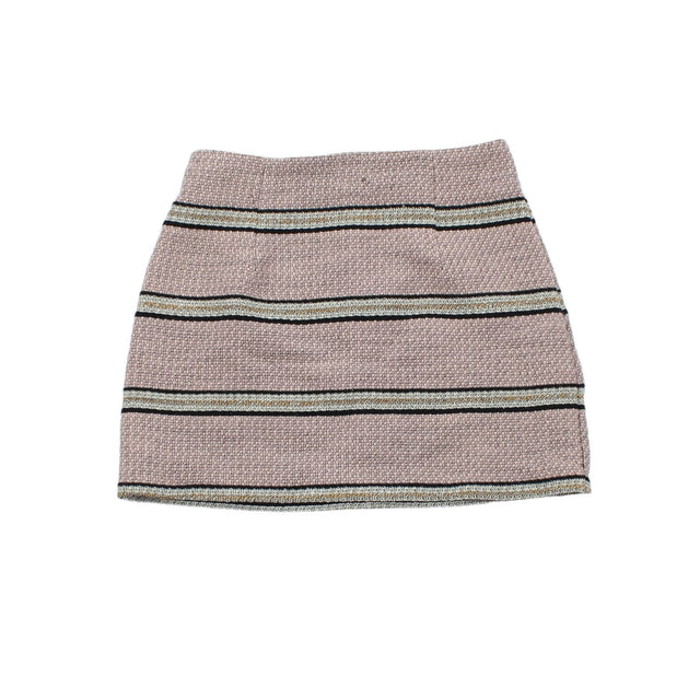 Asos Women's Mini Skirt UK 12 Pink Wool with Cotton, Other