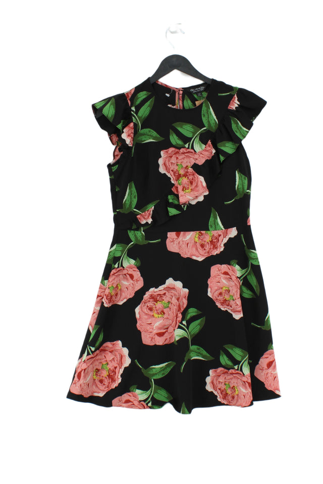 Miss Selfridge Women's Mini Dress UK 10 Black 100% Polyester