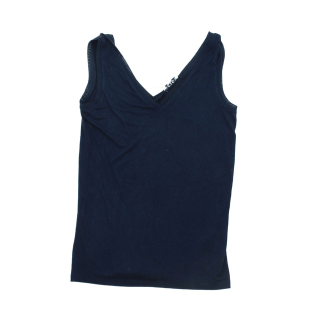 Reiss Women's T-Shirt XS Blue 100% Viscose