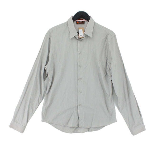 Topman Men's T-Shirt L Grey 100% Cotton