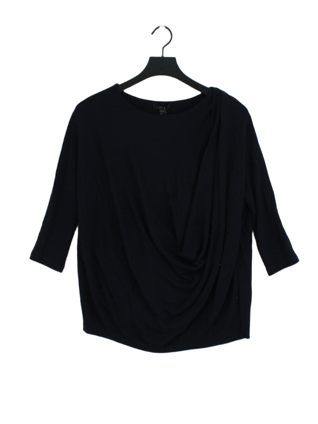 COS Women's Jumper S Blue Viscose with Elastane, Polyester