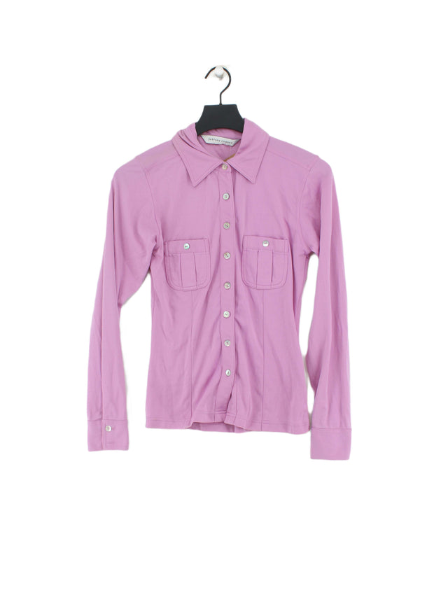 Jeffrey Rogers Women's Shirt UK 8 Purple 100% Polyamide
