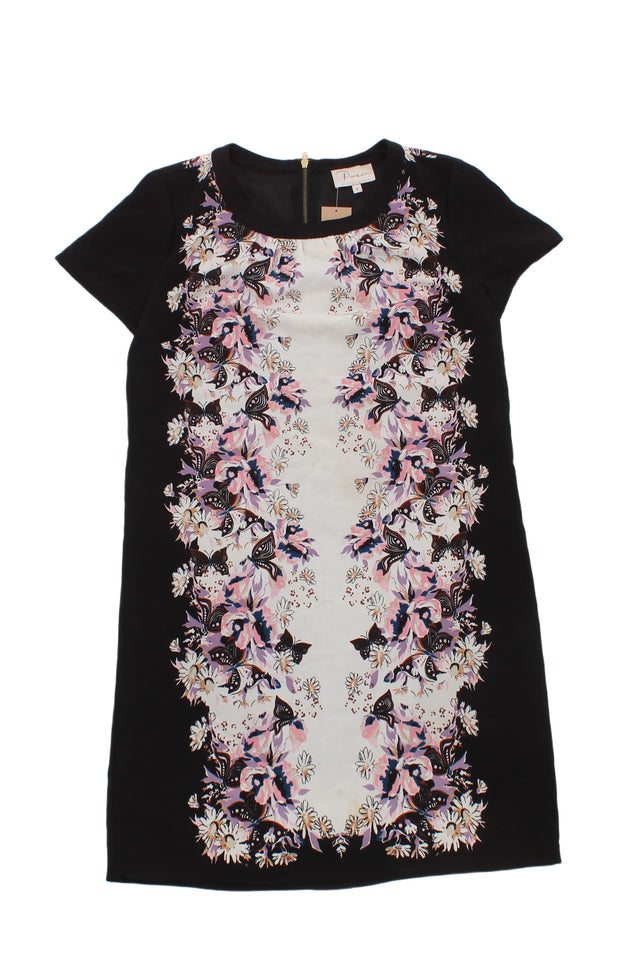 Oliver Bonas Women's Mini Dress UK 8 Black 100% Polyester