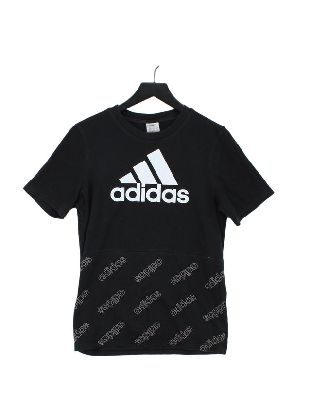 Adidas Men's T-Shirt S Black 100% Cotton