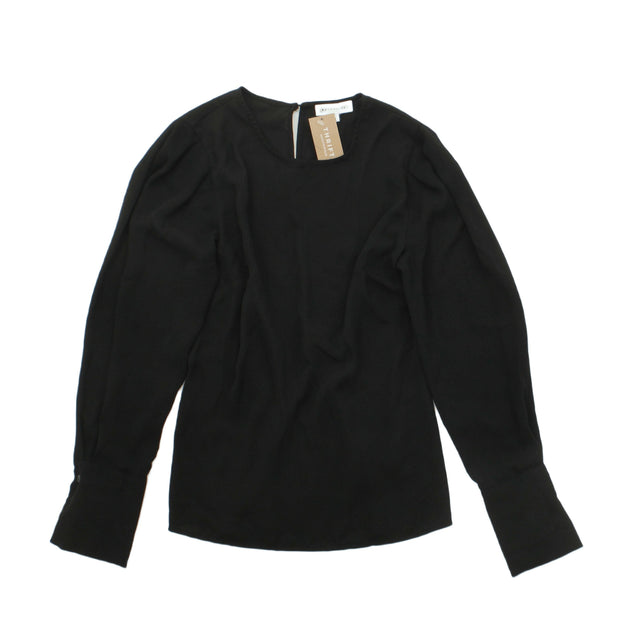 Warehouse Women's Blouse UK 6 Black 100% Polyester