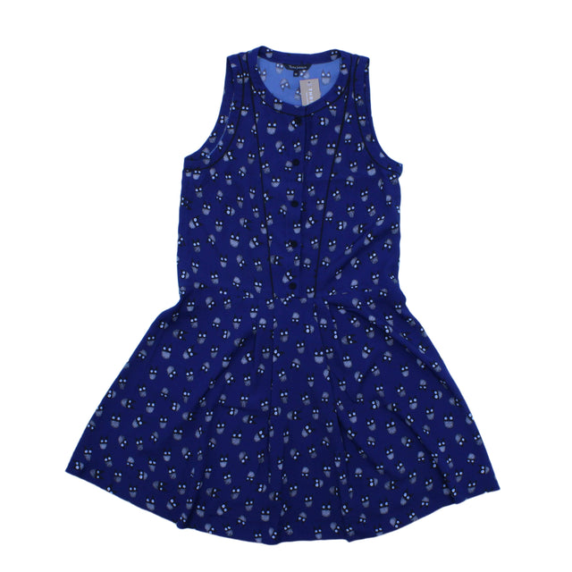 Tara Jarmon Women's Mini Dress UK 10 Blue 100% Polyester