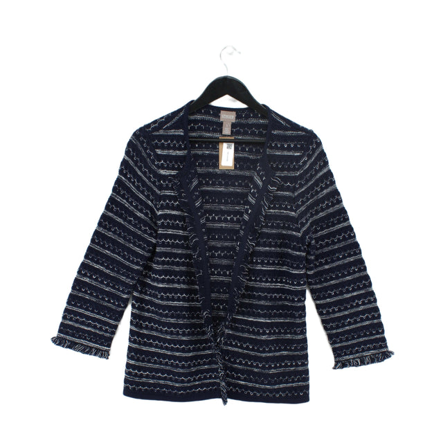 Chico's Women's Cardigan M Blue 100% Other