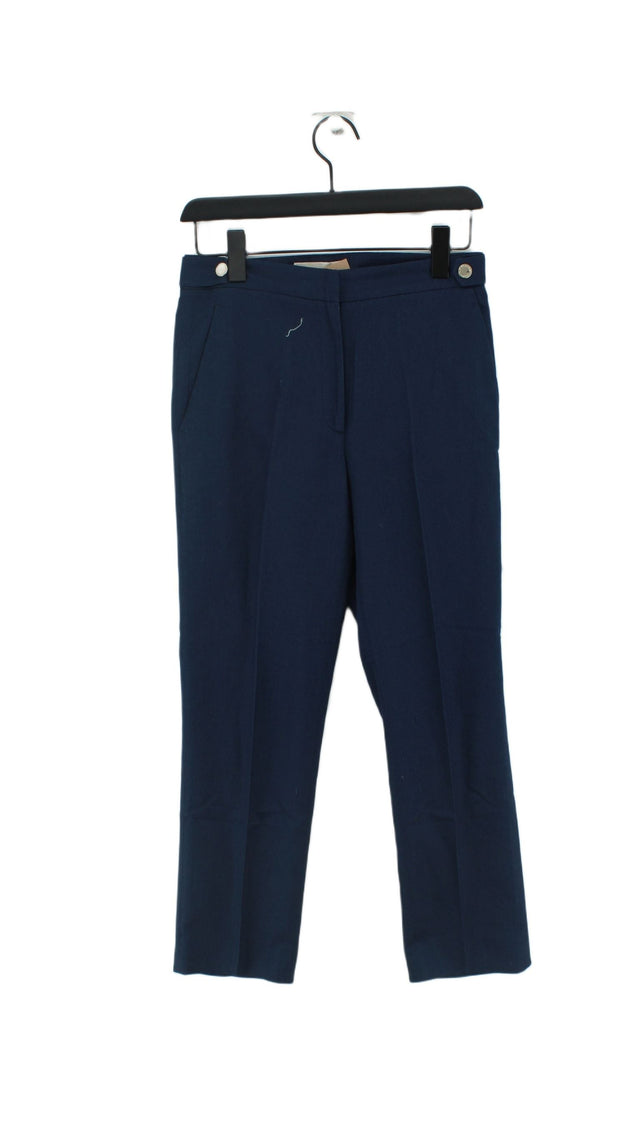 Purificacion Garcia Women's Suit Trousers Blue 100% Cotton