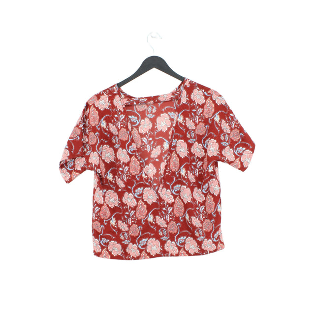 First And I Women's Top XS Red 100% Polyester