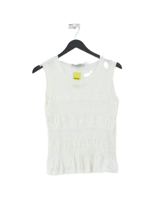 AllSaints Women's T-Shirt UK 6 White 100% Cotton