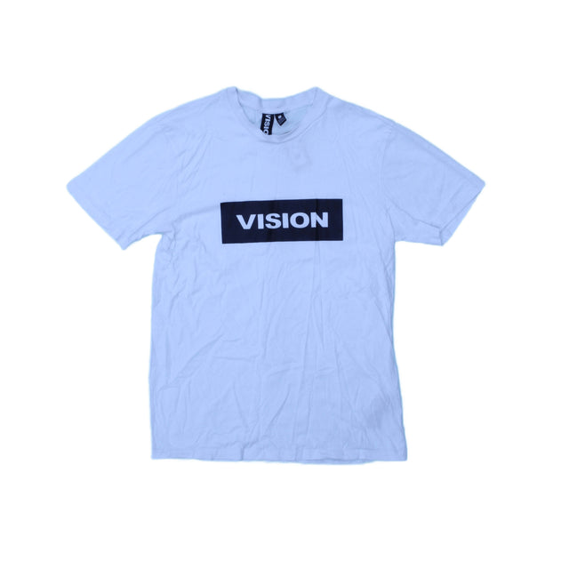 Vision Men's T-Shirt S White 100% Cotton