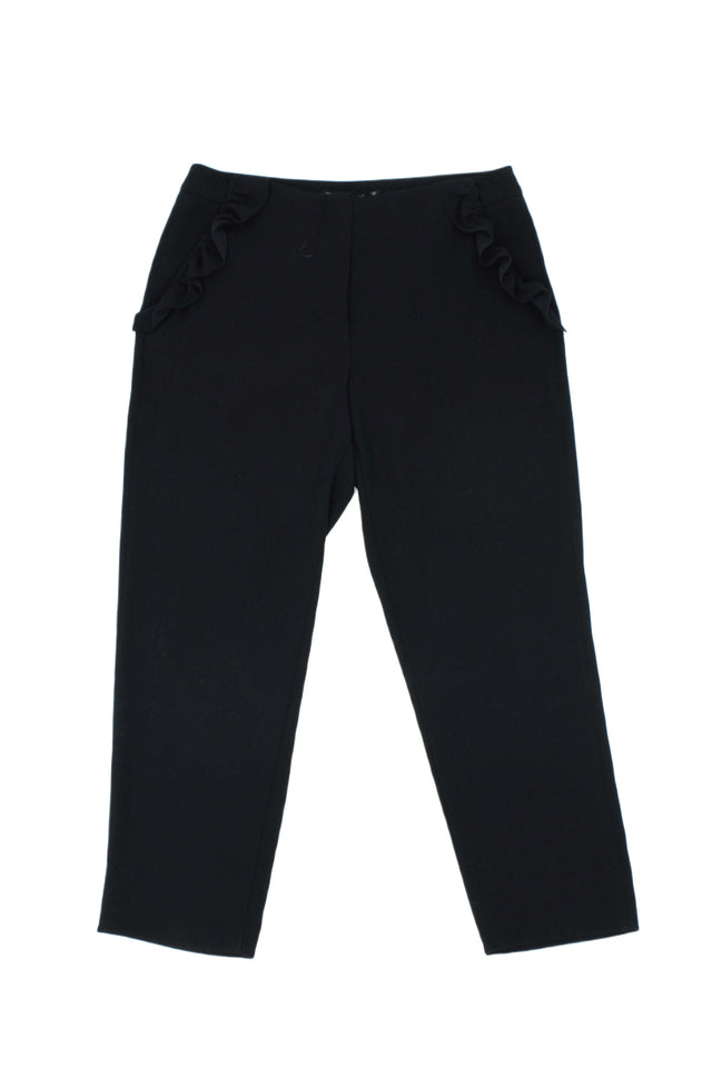 Zara Basic Women's Trousers M Blue 100% Polyester