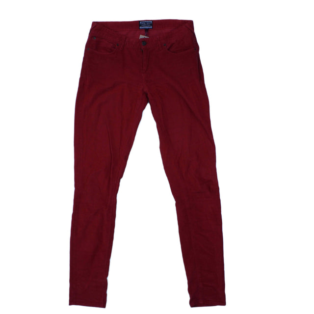 Aubin & Wills Women's Trousers W 32 in Red Cotton with Other