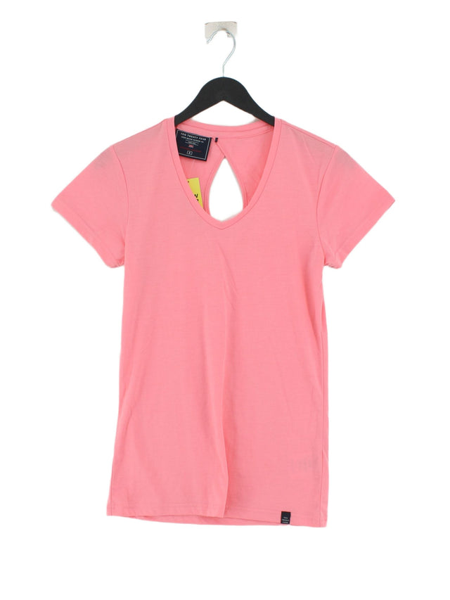 Tog Twenty Four Women's T-Shirt UK 8 Pink Polyester with Wool