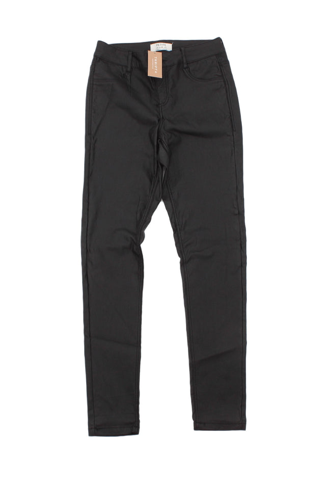 Dorothy Perkins Women's Trousers UK 8 Black 100% Cotton