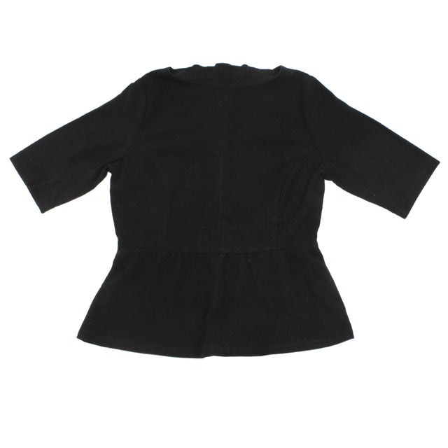 Redoute Women's Midi Dress UK 12 Black Polyester with Viscose, Elastane