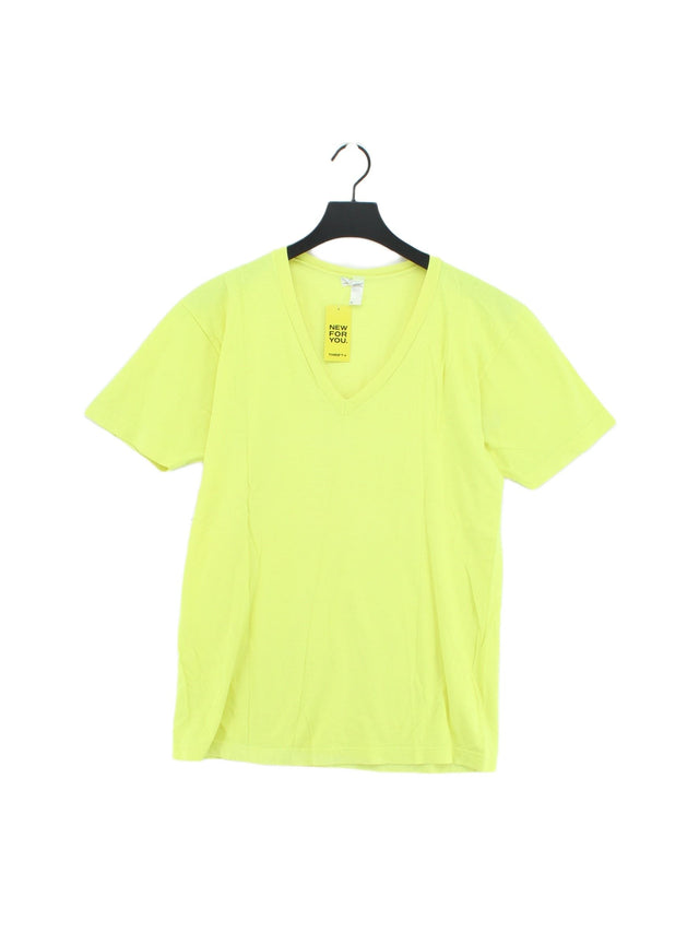 American Apparel Men's T-Shirt M Yellow 100% Cotton