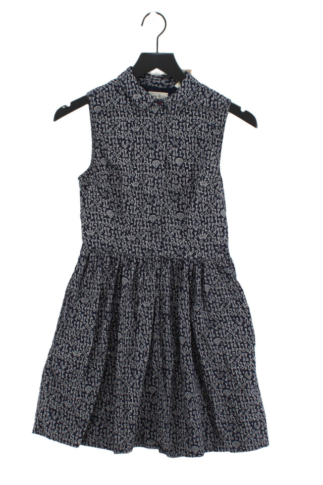 Jack Wills Women's Mini Dress UK 8 Black 100% Cotton