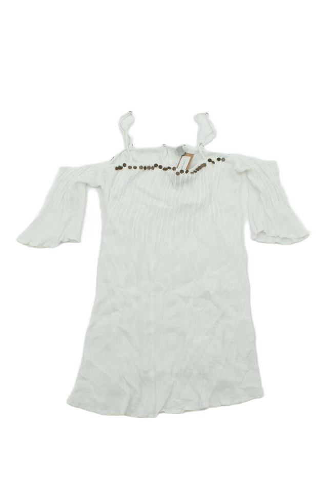 Ecote Women's Top S White 100% Rayon