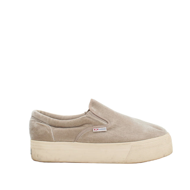 Superga Men's Trainers UK 7 Tan Cotton with Other