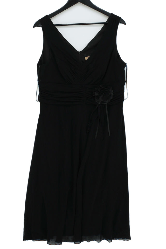 Next Women's Midi Dress UK 10 Black 100% Other