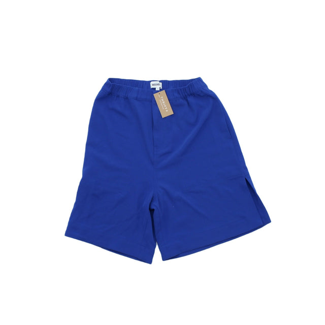 Weekday Women's Shorts UK 6 Blue Polyester with Elastane