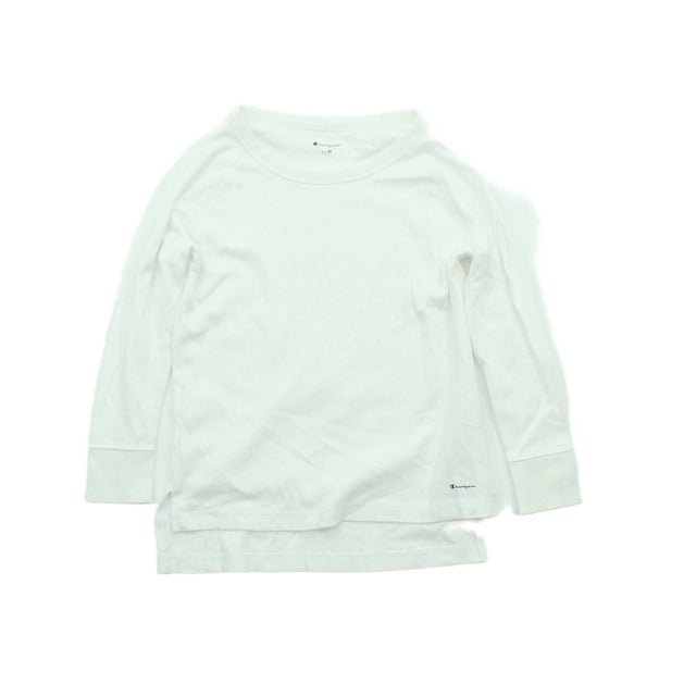 Champion Women's Top M White 100% Cotton