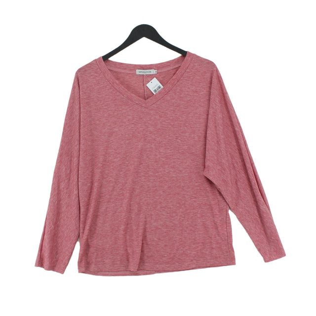 Misslook Women's Top M Pink Cotton with Polyester
