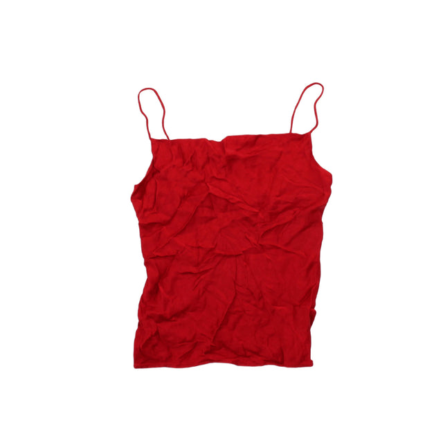 Zara Basic Women's Top M Red 100% Other