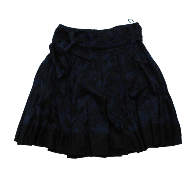MNG Women's Midi Skirt UK 14 Black 100% Cotton