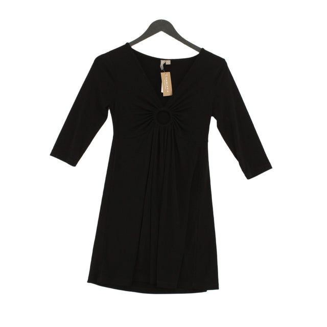 Asos Women's Mini Dress UK 8 Black Polyester with Elastane