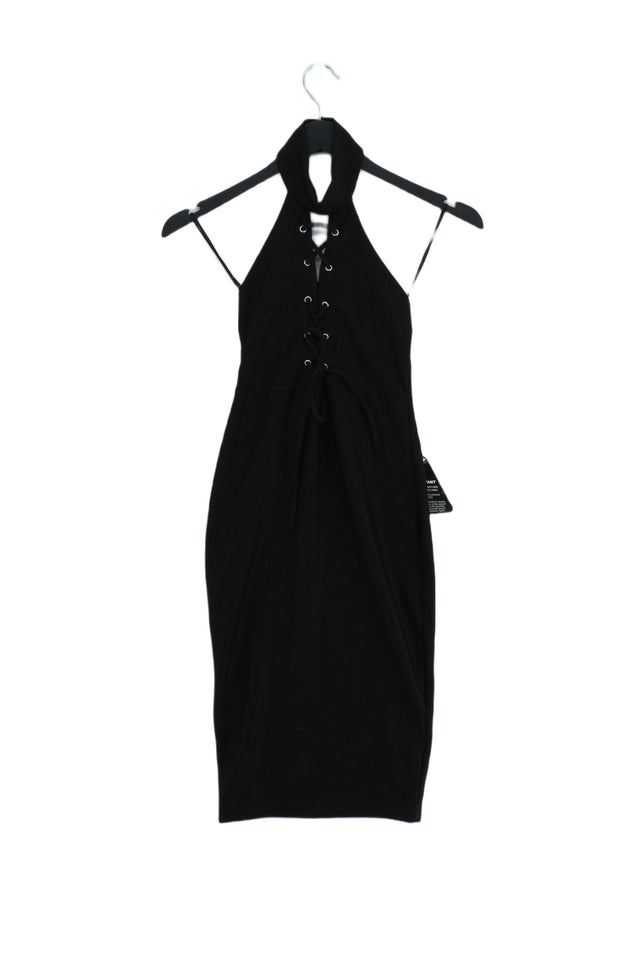 Rare London Women's Midi Dress S Black Polyester with Elastane