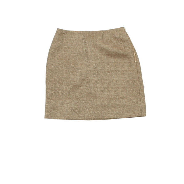 Ann Taylor Women's Mini Skirt XS Tan Polyester with Other