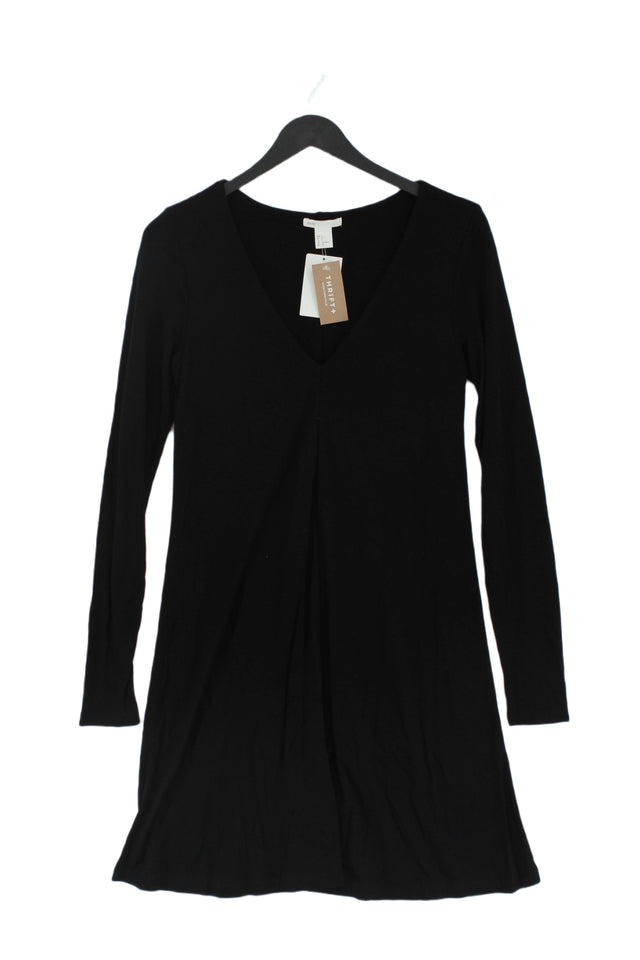 H&M Women's Mini Dress S Black 100% Viscose