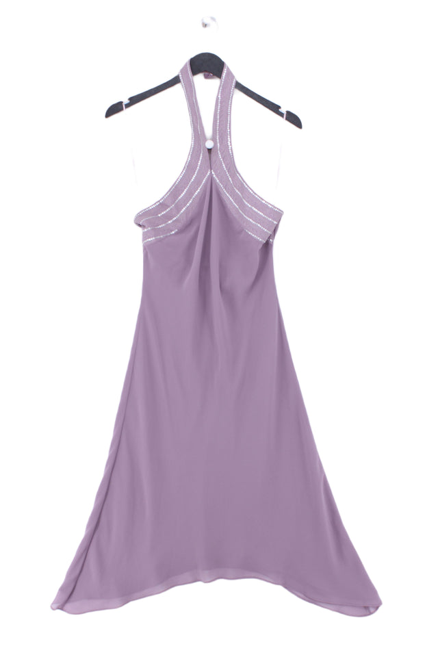 Next Women's Midi Dress UK 12 Purple 100% Other