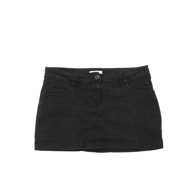 MNG Women's Mini Skirt UK 14 Black 100% Other