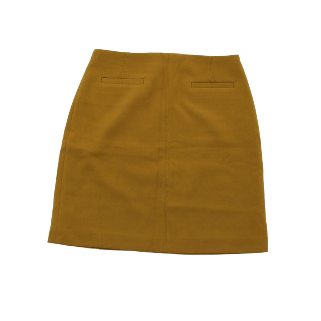 Ann Taylor Women's Mini Skirt UK 6 Brown 100% Polyester