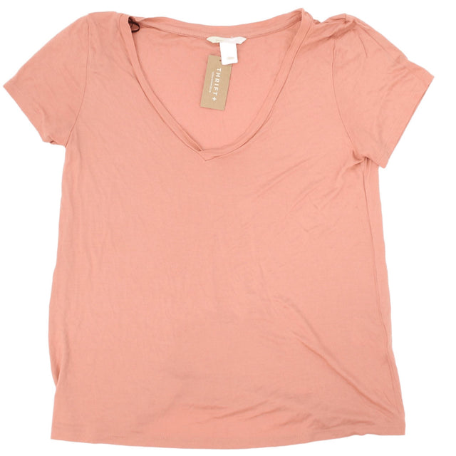 H&M Women's Top M Pink 100% Viscose