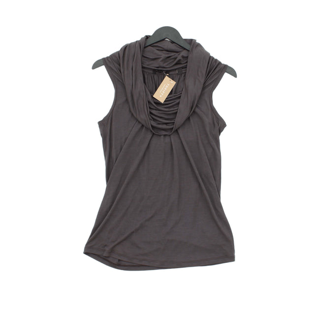 Ted Bacm Women's Top UK 8 Grey 100% Other