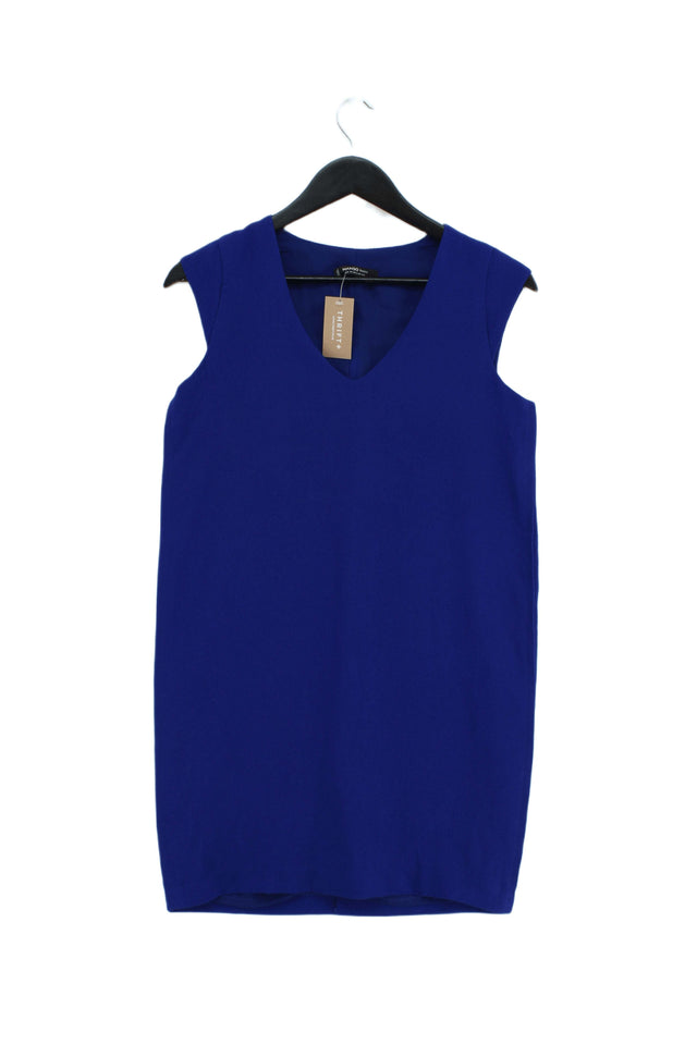 Mango Women's Mini Dress XS Blue 100% Polyester