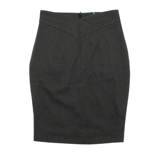 Fever Women's Midi Skirt UK 10 Grey 100% Other