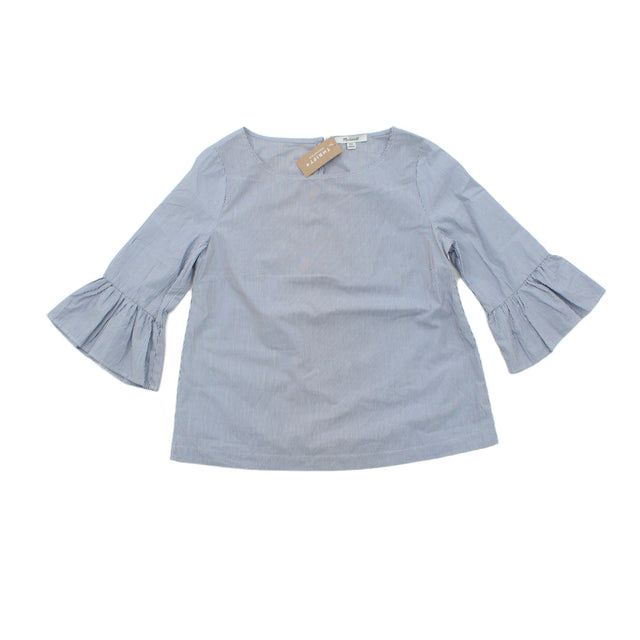 Madewell Women's Top XXS Blue 100% Other