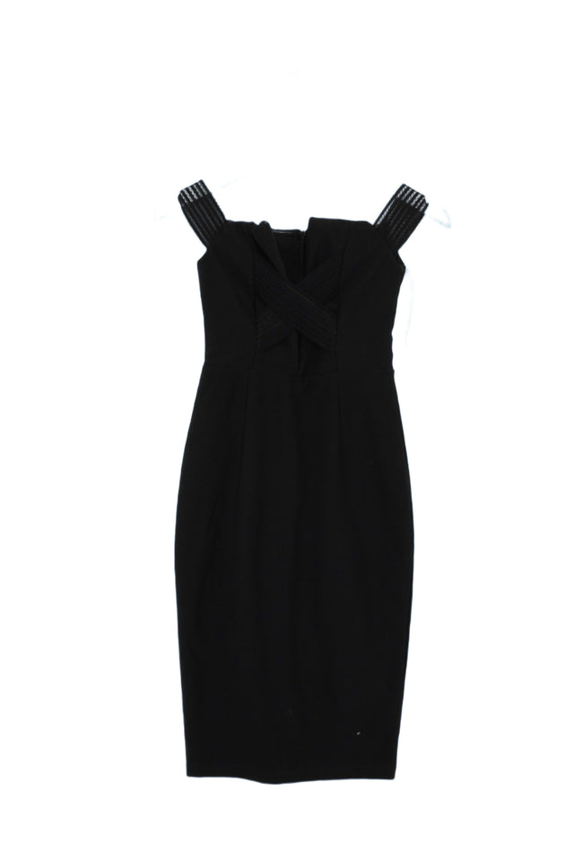 Rare London Women's Midi Dress UK 8 Black 100% Other