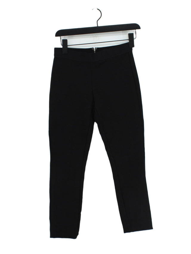 J. Crew Women's Trousers UK 2 Black Cotton with Elastane