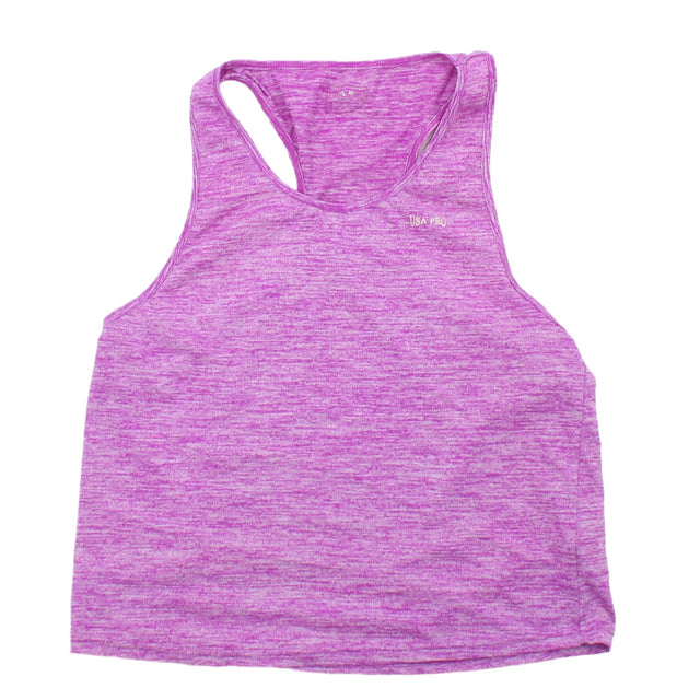 USA Pro Women's T-Shirt M Purple Polyester with Nylon