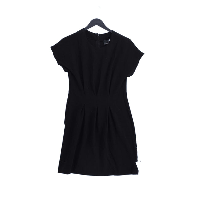 Asos Women's Midi Dress UK 8 Black 100% Polyester