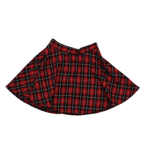 Shein Women's Mini Skirt XS Red 100% Polyester