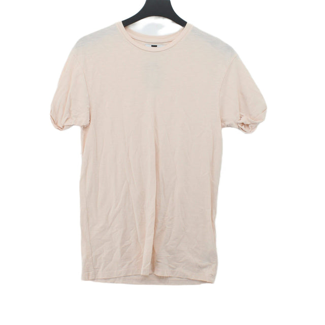 Topman Men's T-Shirt S Orange 100% Cotton