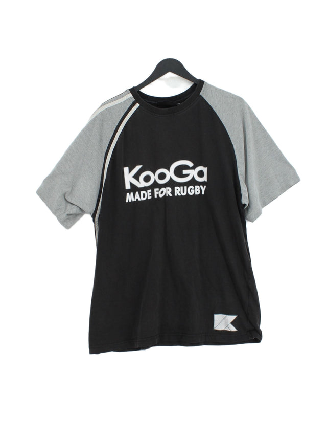 Kooga Men's T-Shirt XXL Black 100% Cotton